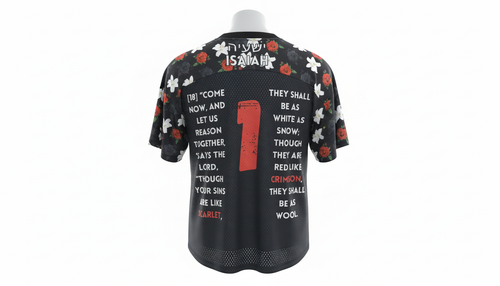 Scarlet x Grace : Oversized Football Jersey - BLACKOUT